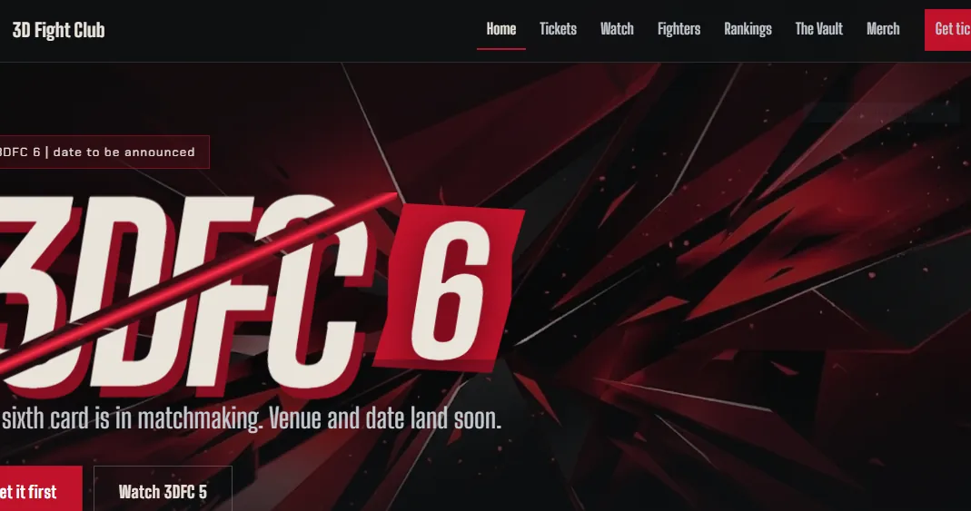 The 3D Fight Club website