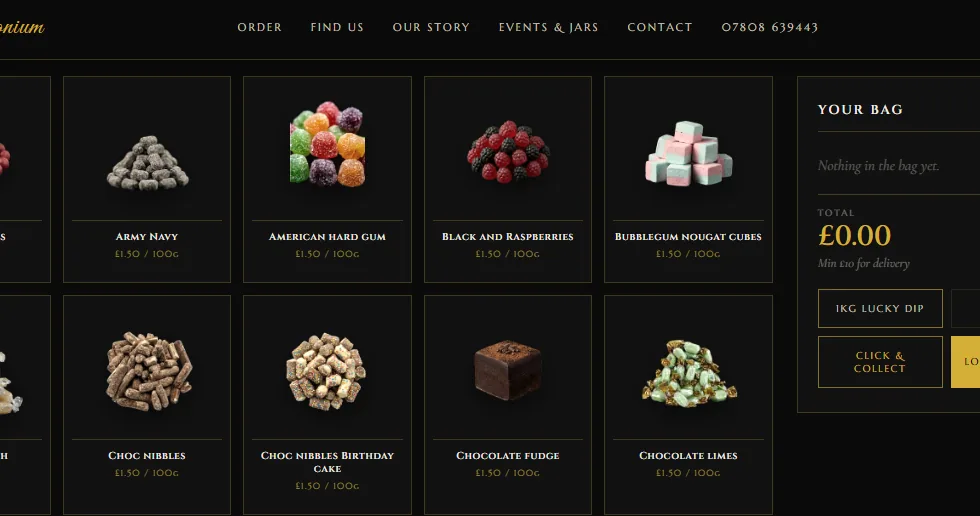 The Candymonium website